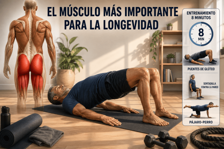 Cómo entrenar el músculo de la longevidad en 8 minutos al día