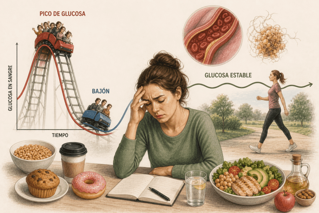 Cómo los picos de glucosa afectan tu salud metabólica
